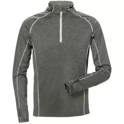 Kansas Langärmliges Funktions T-Shirt 7514, Weiß, Herren, Anthrazitgrau -Kansas Verkäufe 103152 10 1