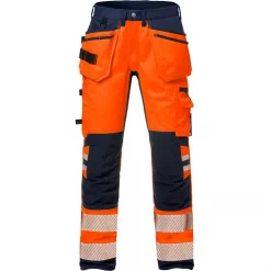 Kansas Kramp Handwerkerhose, Hi-vis Orange/Marine, Herren