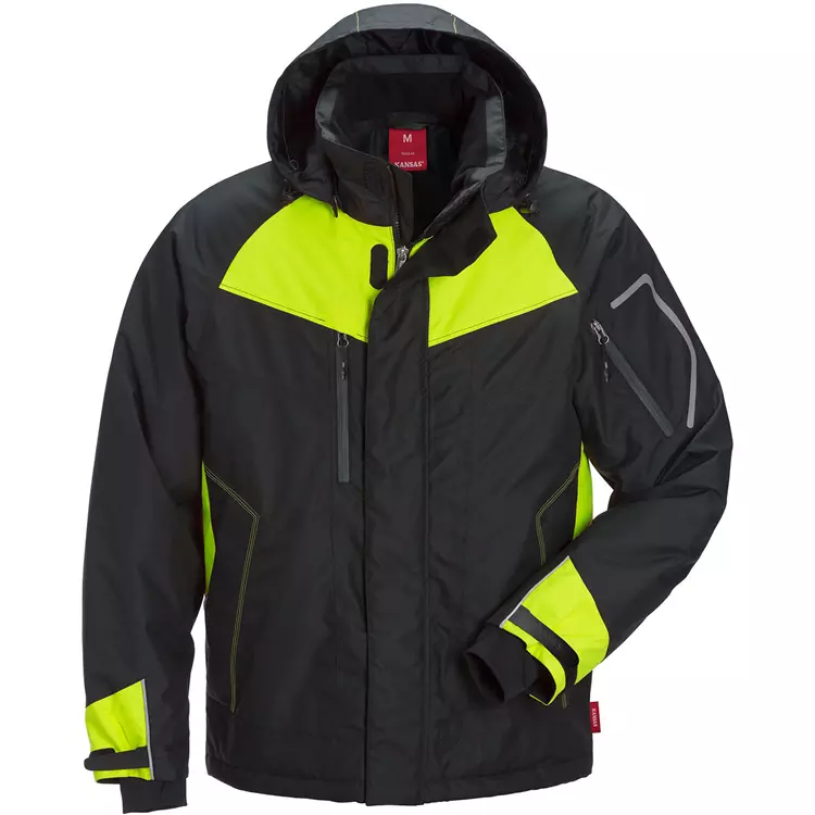 Kansas Airtech® Winterjacke 4410, Schwarz/Hi-Vis Gelb, Herren 4 Kansas Airtech® Winterjacke 4410, Schwarz/Hi-Vis Gelb, Herren – Bild 2
