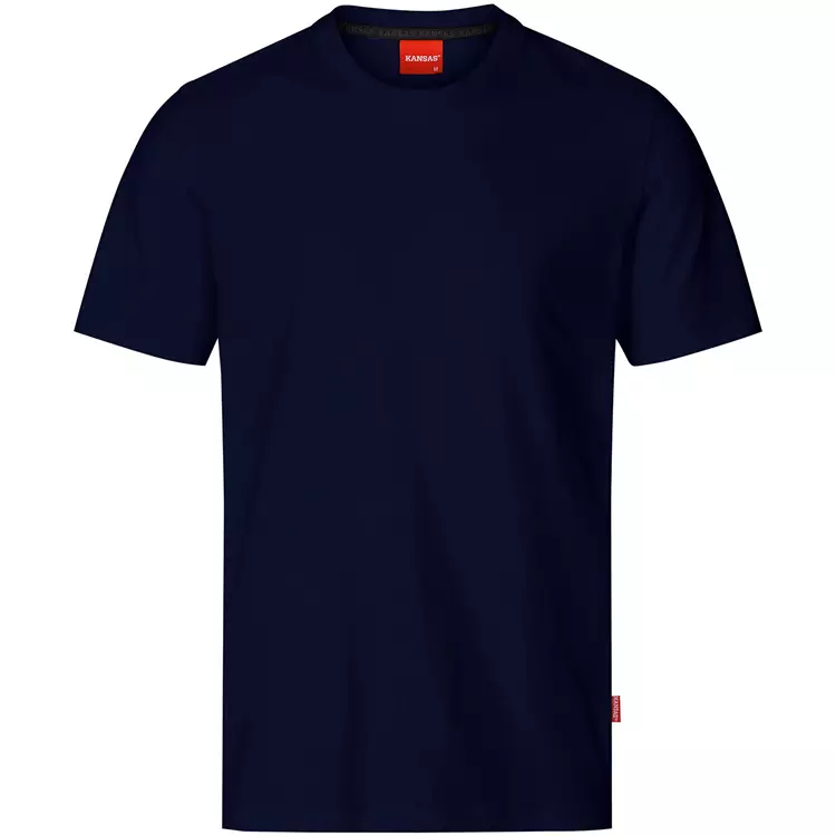 Kansas Apparel Heavy T-Shirt, Grau-meliert, Herren 4 Kansas Apparel Heavy T-Shirt, Grau-meliert, Herren – Bild 2