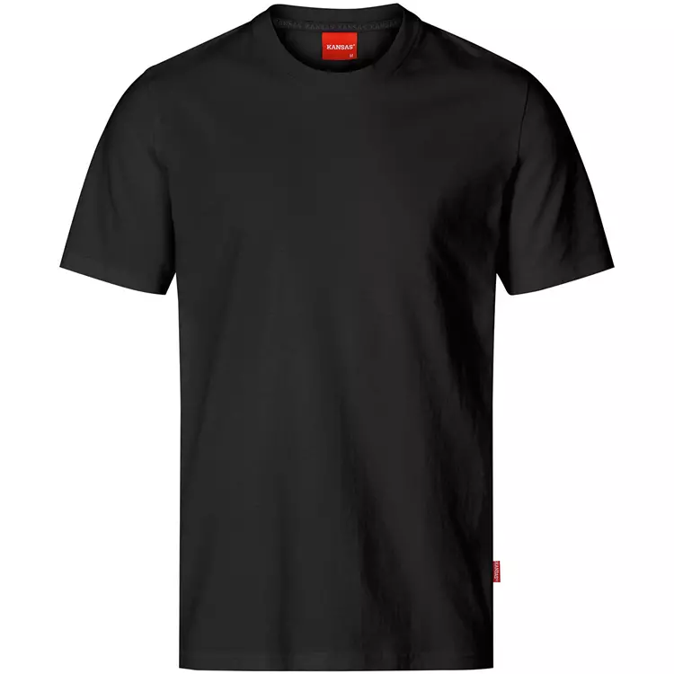 Kansas Apparel Heavy T-Shirt, Grau-meliert, Herren 5 Kansas Apparel Heavy T-Shirt, Grau-meliert, Herren – Bild 3