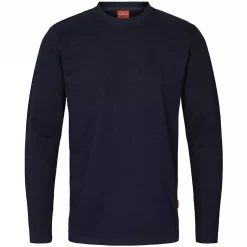 Kansas Apparel Langärmliges T-Shirt, Schwarz, Herren